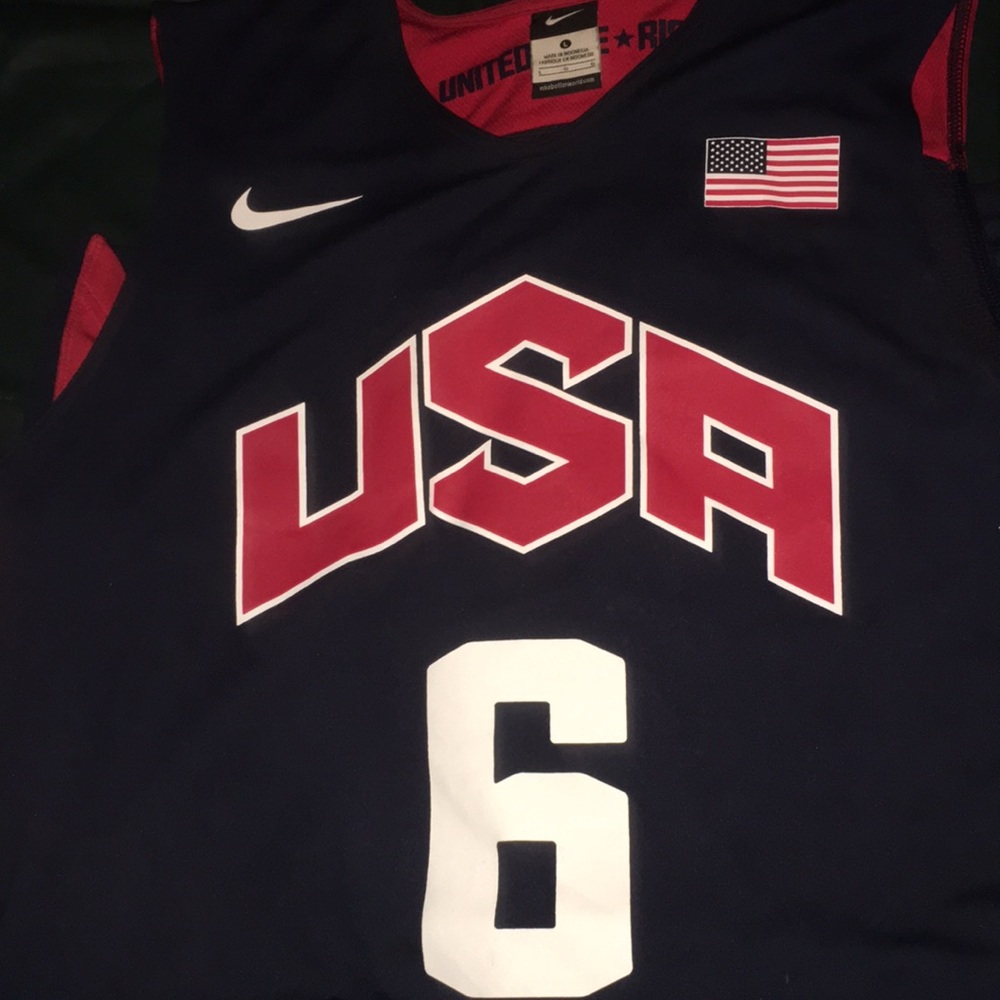 COPY - 2012 Gold Medal Dream Team Lebron #6 Jersey